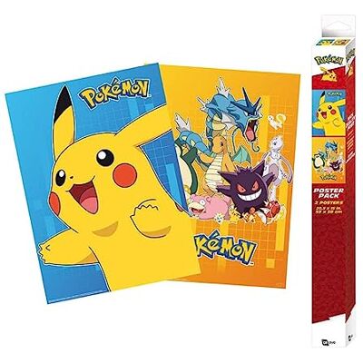 GB eye POKEMON Set 2 Chibi Posters Farbige Charaktere (52x38) GB eye POKEMON Set 2 Chibi Posters Farbige Charaktere (52x38)