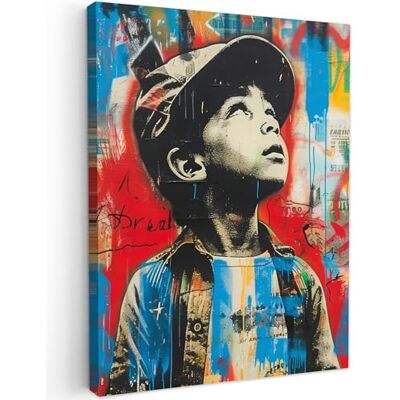 MuchoWow © Impression sur Toile Photo Peinture Tableau Decoration Murale 30x40 cm Chambre Salon Maison Deco Cuisine Graffiti Vintage Garçon Street art Néon Banksy MuchoWow © Impression sur Toile Photo Peinture Tableau Decoration Murale 30x40 cm Chambre Salon Maison Deco Cuisine Graffiti Vintage Garçon Street art Néon Banksy