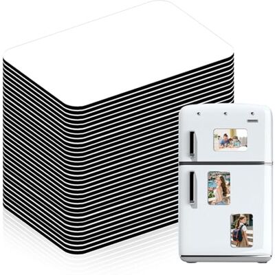 GBKDQQ Lot de 50 aimants de sublimation 5,5 cm x 7,5 cm Aimants décoratifs pour tableau blanc Aimants de sublimation pour cuisine, bureau, décoration murale GBKDQQ Lot de 50 aimants de sublimation 5,5 cm x 7,5 cm Aimants décoratifs pour tableau blanc Aimants de sublimation pour cuisine, bureau, décoration murale