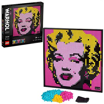 Lego 31197 Art Andy Warhol's Marilyn Monroe, Poster Mural, Loisirs Créatifs Adultes, Décoration Chambre ou Maison, Multicolore Lego 31197 Art Andy Warhol's Marilyn Monroe, Poster Mural, Loisirs Créatifs Adultes, Décoration Chambre ou Maison, Multicolore
