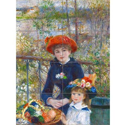 Artery8 Renoir Two Sisters On The Terrace XL Giant Panel Poster (8 Sections) Affiche Artery8 Renoir Two Sisters On The Terrace XL Giant Panel Poster (8 Sections) Affiche