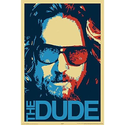 Close Up The Big Lebowski Poster The Dude 61 cm x 91,5 cm + boîte cadeau blanche prête à offrir Close Up The Big Lebowski Poster The Dude 61 cm x 91,5 cm + boîte cadeau blanche prête à offrir