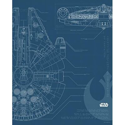 Komar Tableau mural Star Wars Blueprint Falcon Chambre d'enfant, chambre d'adolescent, décoration, impression d'art Sans cadre WB176-40 x 50 cm Dimensions : 40 x 50 cm (largeur x hauteur) Komar Tableau mural Star Wars Blueprint Falcon Chambre d'enfant, chambre d'adolescent, décoration, impression d'art Sans cadre WB176-40 x 50 cm Dimensions : 40 x 50 cm (largeur x hauteur)