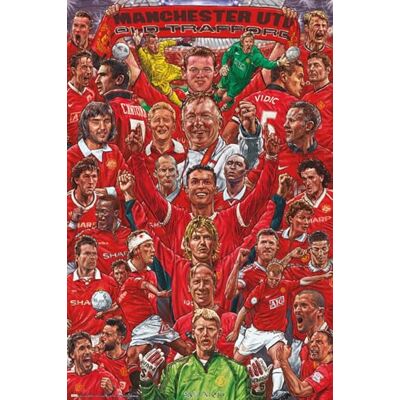 Affiche Grupo Erik Manchester United Legends - 61x91,5cm - Affiche Affiche Grupo Erik Manchester United Legends - 61x91,5cm - Affiche