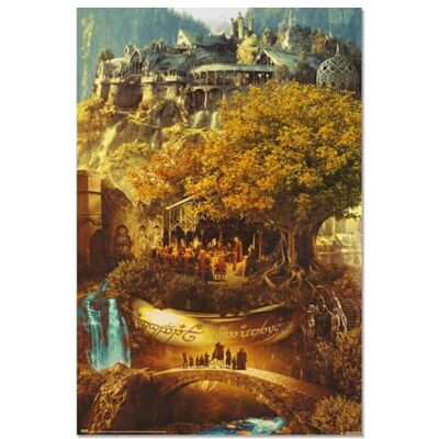 Grupo Erik Poster Le Seigneur Des Anneaux 25e Anniversaire 91,5 x 61 cm Expédié enroulé Poster d'art cool Affiches murales et impressions Grupo Erik Poster Le Seigneur Des Anneaux 25e Anniversaire 91,5 x 61 cm Expédié enroulé Poster d'art cool Affiches murales et impressions