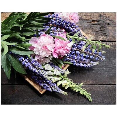 Wallario Poster Nature morte avec fleurs printanières de qualité supérieure, taille : 40 x 50 cm Wallario Poster Nature morte avec fleurs printanières de qualité supérieure, taille : 40 x 50 cm