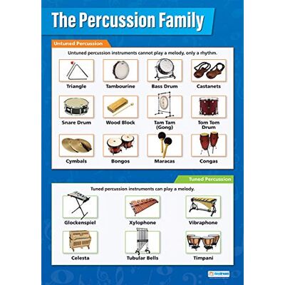 Daydream Education Instruments de percussion Affiches musicales Papier brillant laminé mesurant 850 mm x 594 mm (A1) Tableaux musicaux pour la salle de classe Tableaux éducatifs Daydream Education Instruments de percussion Affiches musicales Papier brillant laminé mesurant 850 mm x 594 mm (A1) Tableaux musicaux pour la salle de classe Tableaux éducatifs