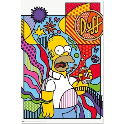 Grupo Erik Poster Les Simpsons Homer Art 91,5 x 61 cm Envoi enroulé Poster cool, affiches d'art et impressions murales Grupo Erik Poster Les Simpsons Homer Art 91,5 x 61 cm Envoi enroulé Poster cool, affiches d'art et impressions murales