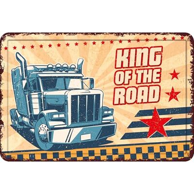 Plenty Gifts Affiche personnalisée King of The Road Plaque décorative pour amateurs de voitures et de moteurs Format A4-21 x 29,7 cm Plenty Gifts Affiche personnalisée King of The Road Plaque décorative pour amateurs de voitures et de moteurs Format A4-21 x 29,7 cm