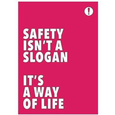 Caledonia Signs Affiche « Safety isn't a slogan It's a way of life » 420 x 594 mm Papier synthétique Caledonia Signs Affiche « Safety isn't a slogan It's a way of life » 420 x 594 mm Papier synthétique