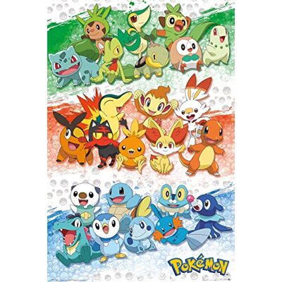 GB eye Pokémon First Partners Maxi poster 61 x 91,5 cm GB eye Pokémon First Partners Maxi poster 61 x 91,5 cm
