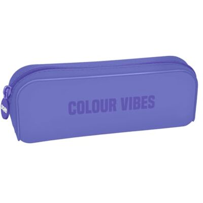 DOHE Trousse scolaire simple en silicone 1 compartiment avec fermeture éclair, trousse rectangulaire polyvalente, toucher doux, dimensions 20 x 6 x 8 cm Couleur Vibes violet, violet, 20x6x8 cm, DOHE Trousse scolaire simple en silicone 1 compartiment avec fermeture éclair, trousse rectangulaire polyvalente, toucher doux, dimensions 20 x 6 x 8 cm Couleur Vibes violet, violet, 20x6x8 cm,