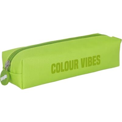 DOHE Trousse scolaire simple 1 compartiment, trousse rectangulaire polyvalente, 21 x 6 x 6 cm, fermeture éclair, fabriquée en polyester résistant COLOUR VIBES, citron vert, 20x5x6 cm, Simple (1 DOHE Trousse scolaire simple 1 compartiment, trousse rectangulaire polyvalente, 21 x 6 x 6 cm, fermeture éclair, fabriquée en polyester résistant COLOUR VIBES, citron vert, 20x5x6 cm, Simple (1