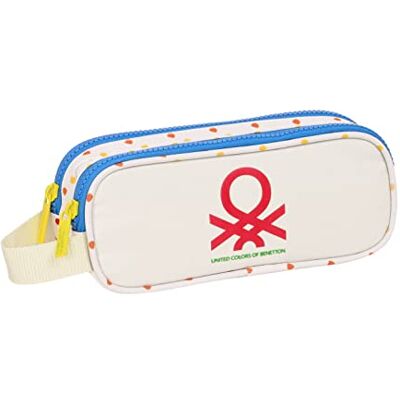 safta BENETTON Topitos – Trousse pour enfant – Idéal pour les enfants de 5 à 14 ans – Confortable et polyvalent, qualité et résistance, 21 x 6 x 8 cm, Blanc cassé, Blanc cassé, Estándar, décontracté safta BENETTON Topitos – Trousse pour enfant – Idéal pour les enfants de 5 à 14 ans – Confortable et polyvalent, qualité et résistance, 21 x 6 x 8 cm, Blanc cassé, Blanc cassé, Estándar, décontracté