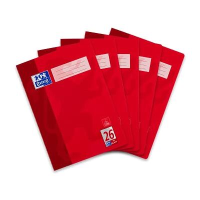 Oxford Cahier scolaire Lot de 5 Oxford Cahier scolaire Lot de 5