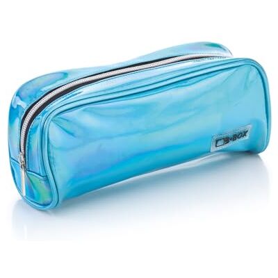 Favorit Trousse à crayons pour l'école, grande enveloppe brillante, 22 cm x 9 cm x 6,5 cm, avec fermeture éclair argentée Favorit Trousse à crayons pour l'école, grande enveloppe brillante, 22 cm x 9 cm x 6,5 cm, avec fermeture éclair argentée