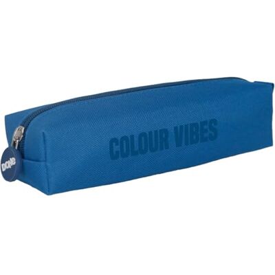 DOHE Trousse scolaire simple 1 compartiment, trousse rectangulaire polyvalente, 21 x 6 x 6 cm, fermeture éclair, fabriquée en polyester résistant Couleur Vibes bleu, bleu, 20x5x6 cm, Simple (1 DOHE Trousse scolaire simple 1 compartiment, trousse rectangulaire polyvalente, 21 x 6 x 6 cm, fermeture éclair, fabriquée en polyester résistant Couleur Vibes bleu, bleu, 20x5x6 cm, Simple (1