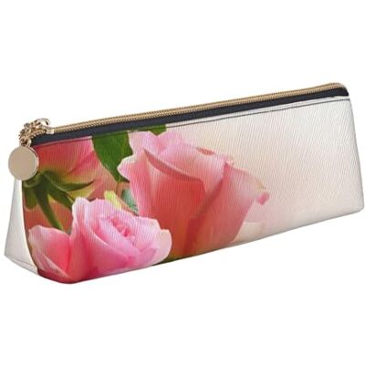 AMINNU Trousse multifonction avec fermeture éclair pour école et bureau, rose, blanc, One Size, Trousse de maquillage AMINNU Trousse multifonction avec fermeture éclair pour école et bureau, rose, blanc, One Size, Trousse de maquillage