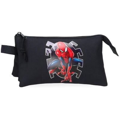Marvel Enso Joumma Spiderman Attack Trousse triple noire 22 x 12 x 5 cm Polyester, Spiderman Attack, Trousse triple Marvel Enso Joumma Spiderman Attack Trousse triple noire 22 x 12 x 5 cm Polyester, Spiderman Attack, Trousse triple