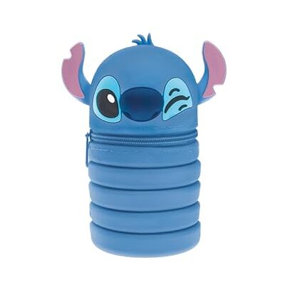 Seven Lilo & Stitch Trousse extensible en silicone 2 en 1 Stitch Bleu Trousse pour l'école Porte-stylo de table, fermeture à glissière, école et loisirs Fille, Xx, Moderne Seven Lilo & Stitch Trousse extensible en silicone 2 en 1 Stitch Bleu Trousse pour l'école Porte-stylo de table, fermeture à glissière, école et loisirs Fille, Xx, Moderne