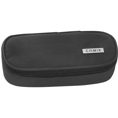 Trousse ovale noire organisée de Comix - Type de produit Trousse ovale noire organisée de Comix - Type de produit