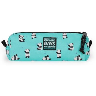 Legami Étui My Pencil Case, Thème Panda, Fermeture à glissière, en plastique recyclé, résistant, spacieux, pratique, pour l'école, bureau, 22 x 6 cm, bleu ciel, Contemporain Legami Étui My Pencil Case, Thème Panda, Fermeture à glissière, en plastique recyclé, résistant, spacieux, pratique, pour l'école, bureau, 22 x 6 cm, bleu ciel, Contemporain