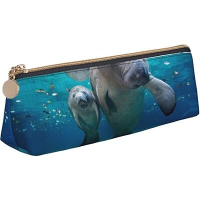 AMINNU Seabed Trousse multifonction avec fermeture éclair pour école et bureau Unisexe, blanc, One Size, Trousse de maquillage AMINNU Seabed Trousse multifonction avec fermeture éclair pour école et bureau Unisexe, blanc, One Size, Trousse de maquillage