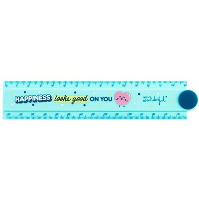 Mr. Wonderful Mr.Wonderful Règle pliable « Happiness looks good on you » Mr. Wonderful Mr.Wonderful Règle pliable « Happiness looks good on you »