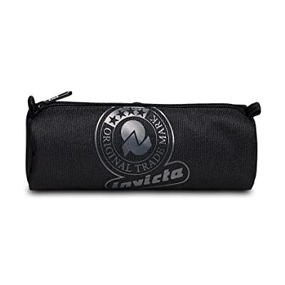 Invicta Porte-stylo, porte-stylo, sac, étui, école et bureau, unisexe, couleur unie, Noir (Jet Black)., Taglia unica, Moderne Invicta Porte-stylo, porte-stylo, sac, étui, école et bureau, unisexe, couleur unie, Noir (Jet Black)., Taglia unica, Moderne