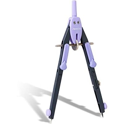 Aristo AR552744-23 BTS Compas à réglage rapide (cercles jusqu'à 340 mm de diamètre, 2 articulations, mines de rechange et aiguille de rechange) Lavande fluo Aristo AR552744-23 BTS Compas à réglage rapide (cercles jusqu'à 340 mm de diamètre, 2 articulations, mines de rechange et aiguille de rechange) Lavande fluo