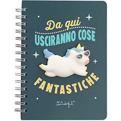 Mr. Wonderful Cahier licorne De là, des choses fantastiques sortiront Mr. Wonderful Cahier licorne De là, des choses fantastiques sortiront