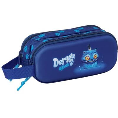 safta K-POP DEMON HUNTERS DERPY Trousse double 3D, trousse pour enfant, trousse enfant, 21 x 6 x 8 cm safta K-POP DEMON HUNTERS DERPY Trousse double 3D, trousse pour enfant, trousse enfant, 21 x 6 x 8 cm