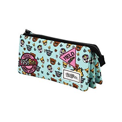 KARACTERMANIA Feisty Pets Glenda Glitterpoop-Trousse Triple HS, Multicolour, Casual KARACTERMANIA Feisty Pets Glenda Glitterpoop-Trousse Triple HS, Multicolour, Casual
