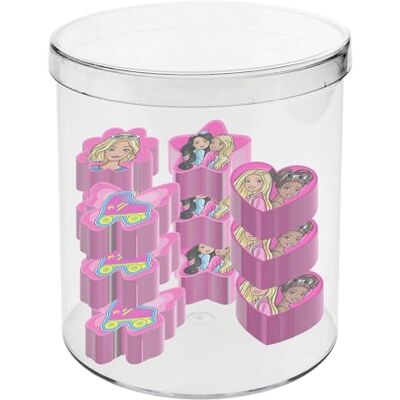 KARACTERMANIA Barbie Mix-Cube avec 12 gommes Rose KARACTERMANIA Barbie Mix-Cube avec 12 gommes Rose