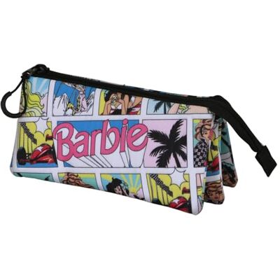 KARACTERMANIA Barbie Comic-Triple trousse Multicolore 23 x 11 cm, Barbie multicolore, One Size, Trousse triple KARACTERMANIA Barbie Comic-Triple trousse Multicolore 23 x 11 cm, Barbie multicolore, One Size, Trousse triple