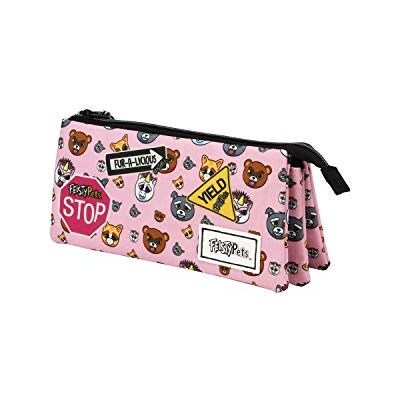 KARACTERMANIA Feisty Pets Sir Growls-Trousse Triple HS, Multicolour, Casual KARACTERMANIA Feisty Pets Sir Growls-Trousse Triple HS, Multicolour, Casual