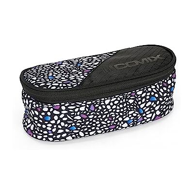 COMIX TWEEN – Trousse d'école ovale organisée, avec séparateurs internes et passants élastiques porte-papeterie – Trousse à crayons pour enfant et fille, idéale pour moyennes et élémentaires, blanc, COMIX TWEEN – Trousse d'école ovale organisée, avec séparateurs internes et passants élastiques porte-papeterie – Trousse à crayons pour enfant et fille, idéale pour moyennes et élémentaires, blanc,