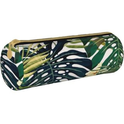AMINNU Tropical Summer Trousse cylindrique avec fermeture éclair Motif fleurs hawaïennes Pour école et bureau Unisexe, blanc, One Size, Trousse de maquillage AMINNU Tropical Summer Trousse cylindrique avec fermeture éclair Motif fleurs hawaïennes Pour école et bureau Unisexe, blanc, One Size, Trousse de maquillage
