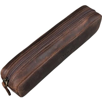 STILORD "Preston" Étui en cuir Trousse Stylo Vintage Plumier Pochette Ronde Porte-Plume Crayons Scolaire pour Hommes Femmes Bureau de Cuir Véritable Couleur:soria marron STILORD "Preston" Étui en cuir Trousse Stylo Vintage Plumier Pochette Ronde Porte-Plume Crayons Scolaire pour Hommes Femmes Bureau de Cuir Véritable Couleur:soria marron