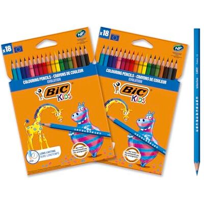 BIC - Evolution 36 - 36 couleurs - Hexagonal - Crayons BIC - Evolution 36 - 36 couleurs - Hexagonal - Crayons
