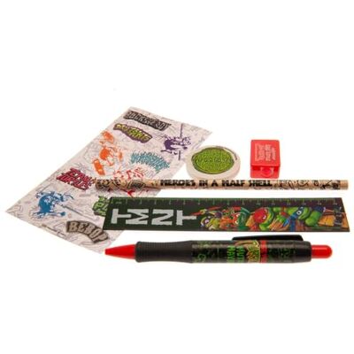 Thumbs Up TMNT Set d'écriture 6 pièces Ninja Turtles Set d'écriture avec biros, crayon, règle & co., marchandise officielle idéale pour aller à l'école Thumbs Up TMNT Set d'écriture 6 pièces Ninja Turtles Set d'écriture avec biros, crayon, règle & co., marchandise officielle idéale pour aller à l'école