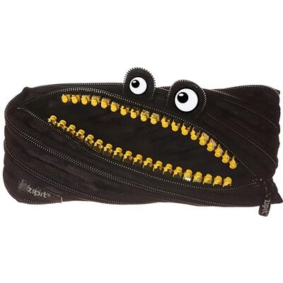 ZIPIT Grillz Trousse à crayons pour enfants, jolie pochette à fermeture éclair pour garçons, filles et adolescents, sac de papeterie pour l'école, noir ZIPIT Grillz Trousse à crayons pour enfants, jolie pochette à fermeture éclair pour garçons, filles et adolescents, sac de papeterie pour l'école, noir