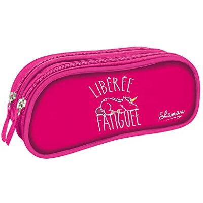 QUO VADIS Trousses scolaire 2 compartiments Fermeture éclair robuste Toile enduite Filles Garçons Shaman Libérée délivrée, Shaman Liberee, 24 cm, Trousse 2 compartiments QUO VADIS Trousses scolaire 2 compartiments Fermeture éclair robuste Toile enduite Filles Garçons Shaman Libérée délivrée, Shaman Liberee, 24 cm, Trousse 2 compartiments