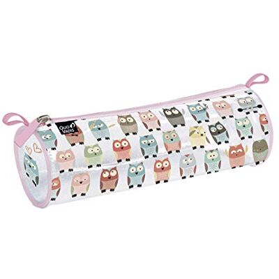 QUO VADIS Animascot FOURRE-TOUT rond 8x23x8cm Hibou, Animascot Hibou, 23 cm, Trousse ronde QUO VADIS Animascot FOURRE-TOUT rond 8x23x8cm Hibou, Animascot Hibou, 23 cm, Trousse ronde