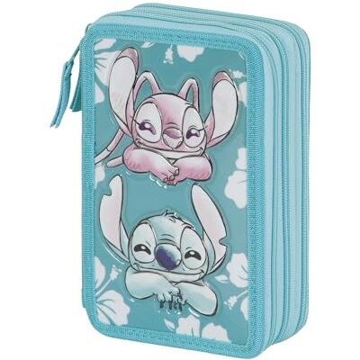 Disney Lilo et Stitch Tropic Trousse triple remplie Bleu 14 x 21 cm, bleu, Einheitsgröße, Trousse triple remplie Tropic Disney Lilo et Stitch Tropic Trousse triple remplie Bleu 14 x 21 cm, bleu, Einheitsgröße, Trousse triple remplie Tropic