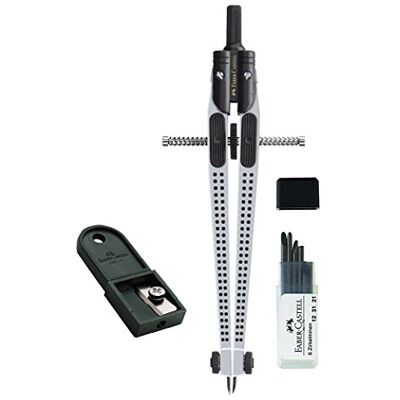 Faber-Castell 174472 Grip 2001 Compas Argent Faber-Castell 174472 Grip 2001 Compas Argent