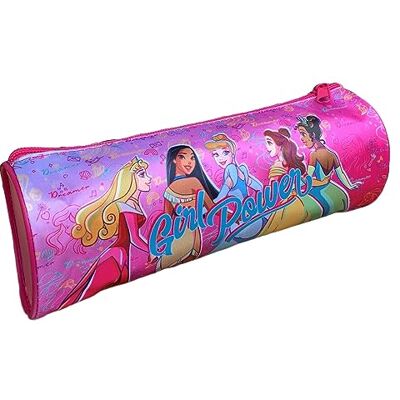 CARTOON Tombolino, trousse scolaire ronde, école, papeterie, organisateur de crayons, couleurs, fuchsia, 22 x 8 x 8 cm, Princesses (1) CARTOON Tombolino, trousse scolaire ronde, école, papeterie, organisateur de crayons, couleurs, fuchsia, 22 x 8 x 8 cm, Princesses (1)
