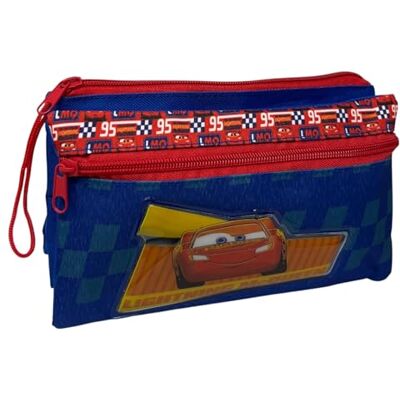 CARTOON Tombolino 3 compartiments trousse scolaire multi-compartiments papeterie organisateur porte-stylo crayons couleur, Cars, 22 x 13.5 x 2 cm, Organisateur de sac CARTOON Tombolino 3 compartiments trousse scolaire multi-compartiments papeterie organisateur porte-stylo crayons couleur, Cars, 22 x 13.5 x 2 cm, Organisateur de sac