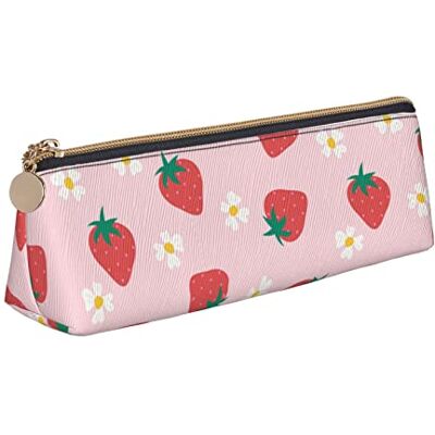 YsoLda Pochette à Crayons, étui à Stylo Triangulaire imprimé Fraise Mignon Rose, Sac à Crayons Portable, Pochette en Cuir pour l'école et Le Bureau, As Picture, Taille unique, Organiseur de sac à main YsoLda Pochette à Crayons, étui à Stylo Triangulaire imprimé Fraise Mignon Rose, Sac à Crayons Portable, Pochette en Cuir pour l'école et Le Bureau, As Picture, Taille unique, Organiseur de sac à main