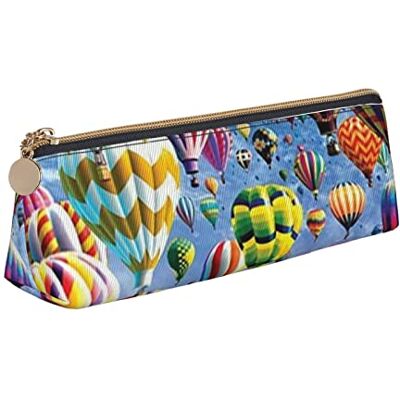YSOLDA Pochette à Crayons, étui à Stylo Triangulaire en Forme de montgolfière, Sac à Crayons Portable, Pochette en Cuir pour l'école et Le Bureau, As Picture, Taille unique, Organiseur de sac à main YSOLDA Pochette à Crayons, étui à Stylo Triangulaire en Forme de montgolfière, Sac à Crayons Portable, Pochette en Cuir pour l'école et Le Bureau, As Picture, Taille unique, Organiseur de sac à main